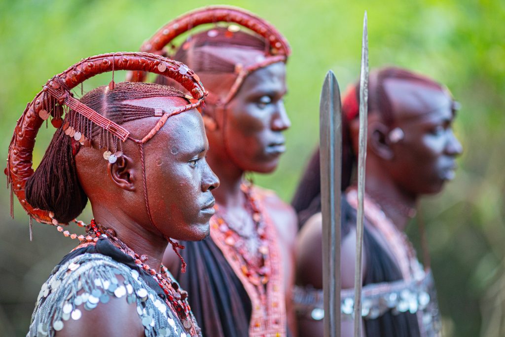 Maasais men in the Tanga region of Tanzania by Žaneta Mišutová